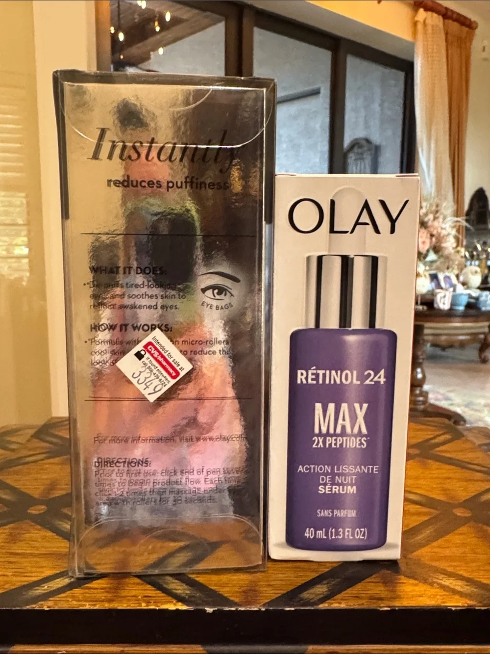 OLAY Eyes Depuffing Roller & Retinol 24 Max Serum